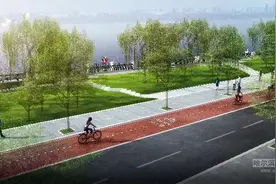 欧式护栏柱头灯、慢跑道自行车道都配齐｜沿江公园升级改造道里段施工开始招标图片