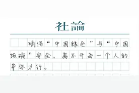 粮仓与饭碗：需每一个人的身体力行图片