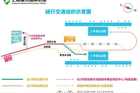 机场联络线浦东机场站将施工3年，进出机场会绕晕？跟着标识走，影响几为零图片