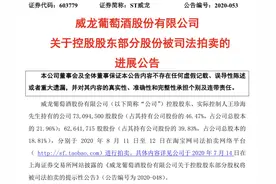 实控人股权拍卖落幕，多重风险致ST威龙“风雨飘摇”图片