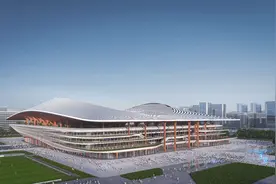 2023年亚洲杯场馆西安国际足球中心开建图片