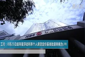 工行：8月25日起存量浮动利率个人房贷定价基准批量转换为LPR视频封面