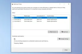 微软确认Windows 10最新版的磁盘碎片整理工具存在问题图片