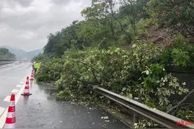 京昆高速广绵段发生山体滑坡 预计封闭清排5小时图片