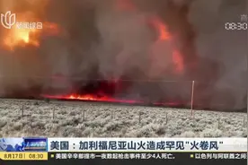 美国：加利福尼亚山火造成罕见“火卷风”视频封面