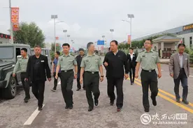 咸阳军分区动员处处长欧元军赴彬州融诚集团考察2020年彬州市应征青年役前训练场地图片