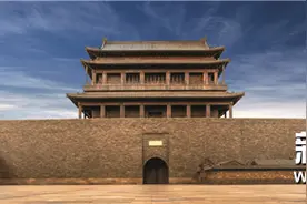 蔡国庆、阎维文、姜昆等唱响陈丽华的紫檀“老北京城门”图片