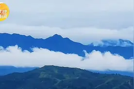 诗里美景！陕西蓝田雨后出现云横秦岭景观，网友：真的太美了图片