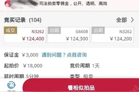 “老赖”欠钱闹上法院，一个手机号被拍卖出12.44万图片