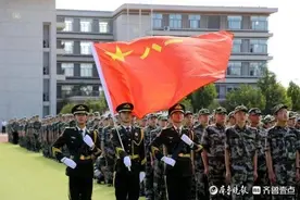 东营市一中举行2020级新生军训开营仪式图片
