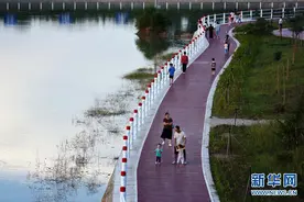 陕西泾阳：河道治理还百姓休闲好去处图片