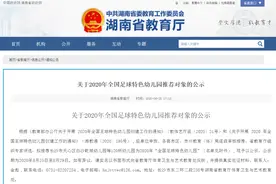 衡阳这8所幼儿园被省教育厅推荐申报“国字号”金字招牌图片