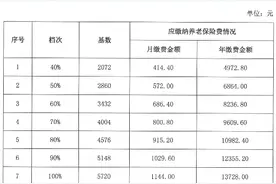 27个缴费档次！2020年云南省个体灵活就业人员社保缴费标准出炉图片