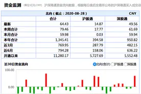 北向资金今日净流入创近一个月最高，京东方A被扫货近10亿图片