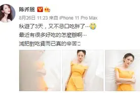 吃胖了？陈乔恩演出小腹微凸引争议 委屈发文承认图片