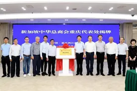 累计签约115亿元！新加坡中华总商会重庆代表处在两江新区揭牌成立图片