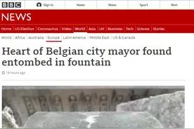 比利时一城市喷泉翻修，挖出首任市长心脏图片