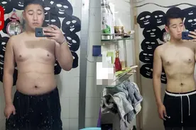 脱胎换骨！大学男生疫情在家5个月瘦身70斤，网友：胖子变男神图片