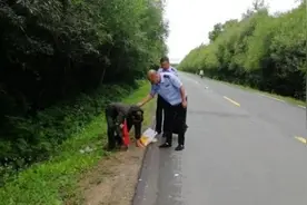 秋雨寒，人心暖！靖宇警方救助一名露宿省道老人图片