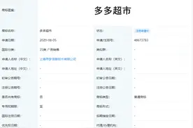 拼多多申请“多多超市”及“小多超市”商标图片