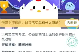 公益周期间上线的保护地里有什么动物？为什么是菲氏叶猴 9月9日答案图片