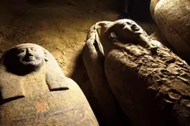 埃及考古团队发现一批保存完好的木棺 可追溯至2500年前图片