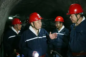 山东能源集团党委书记、董事长李希勇到淄矿集团新河矿业调研图片