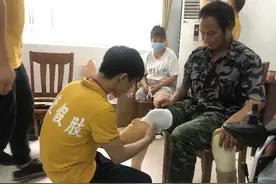横县为贫困成人残障者装配假肢 助力残疾人脱贫攻坚工作图片