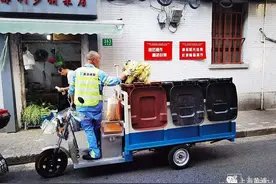 市中心沿街商铺密集，垃圾如何收运？黄浦这个街道出招图片