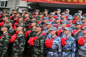 金山区2020新兵入伍欢送大会召开！90名新兵即将奔赴军营！图片