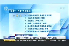 微信公号“上海发布”：出生“一件事”在“随申办市民云”APP上线视频封面