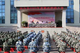 凤台县欢送新兵入伍图片