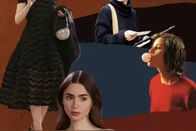 闯荡巴黎的Lily Collins 52秒换装20套，却被吐槽穿得土？图片