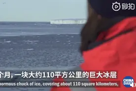 全球持续变暖，北极古老冰川1.1亿平米冰层断裂，两座北极冰盖消失图片