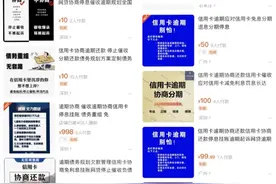 帮你摆平银行！神秘机构靠信用卡逾期敛财，大肆叫卖“停息分期”服务，“协商剧本+导演”一条龙图片