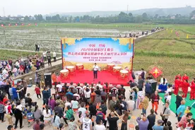 庆丰收！稻田捉鱼岸边吃鱼 50个成渝家庭四川丹棱寻味幸福图片