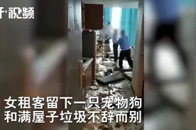 女租客“失联”：留下一条“二哈”、满屋垃圾！房东傻眼了图片