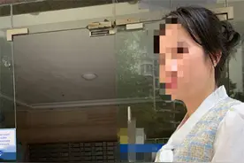 小区单元楼玻璃门突然破碎，南宁 一女子手指被刮伤缝5针图片