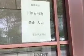 快评丨下等人与狗禁止入内？哪怕是恶搞也应追责图片