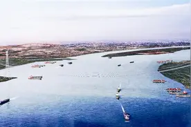 385米世界第一高输电铁塔工程在靖开工建设图片