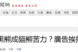 宣传画上有一群逛街游走的熊，台议员解读：台湾服侍大陆图片
