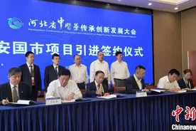 河北安国16个中药产业项目集中签约 总投资额350亿元图片