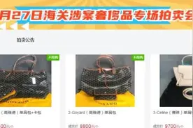 扬州海关今天“卖了”99件奢侈品图片