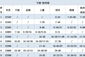 10月11日零时起，绍兴城际线将实行最新的列车运行图和票价图片