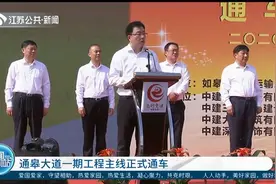 如皋：通皋大道一期工程主线正式通车，实现快速路网融入苏南视频封面