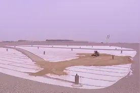 新疆库车市：工业固废填埋场建成投运图片
