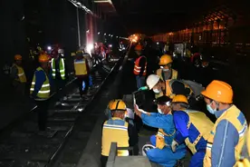今天凌晨目击！1号线和八通线真的往一起连了图片