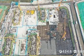 济南先行区崔寨片区约50万㎡安置房整体进入正负零施工图片