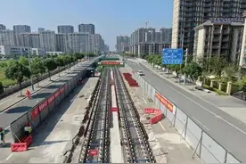 假期建设不停步 嘉兴有轨电车项目跑出“加速度”图片
