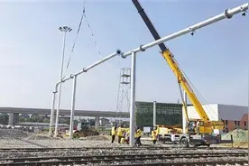 杭绍城际铁路项目工地 各标段工人瞄准通车全力冲刺图片